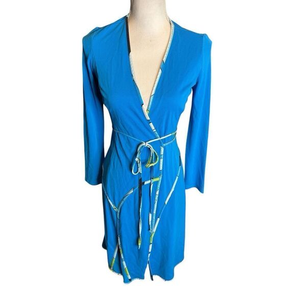 Citron Diane Von Furstenberg VINTAGE wrap Dress. Extremely Rare Find Sz 8 - Picture 1 of 7